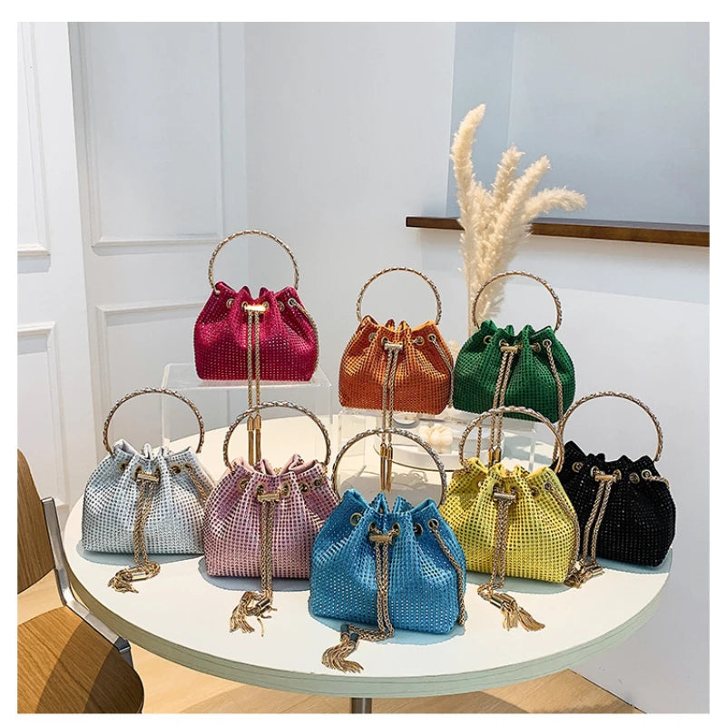 XIHAHA Rhinestone Handbag for Women Bag Diamonds Shoulder Bag Purse Ladies