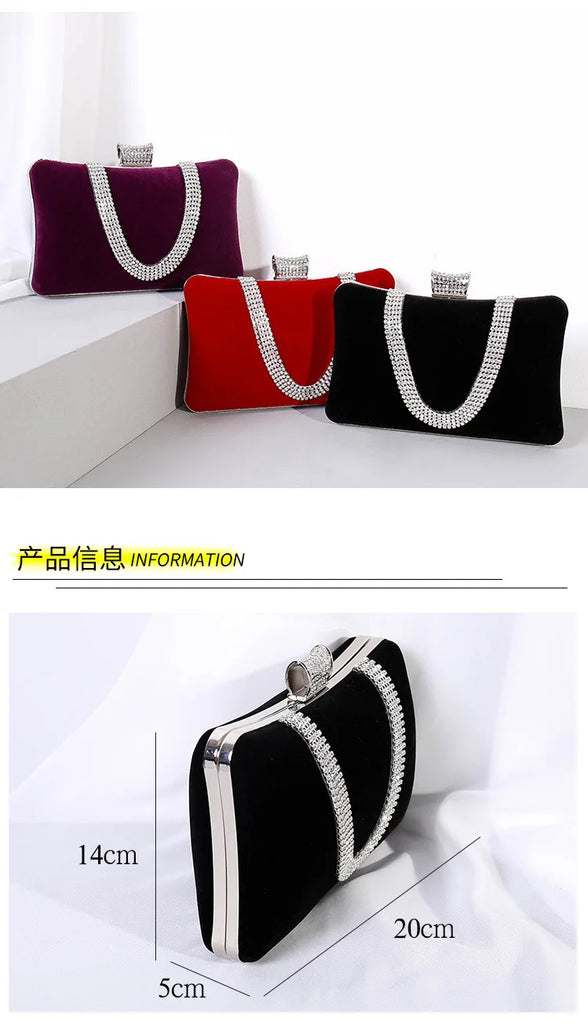 Crystal diamond Evening Bags, Wedding Handbags