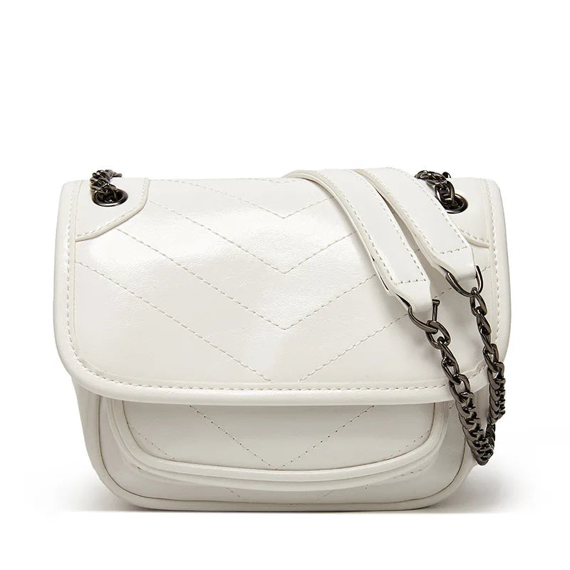 Y10 Casual Chain Shoulder Bag Wild Net Red Small Square Bag