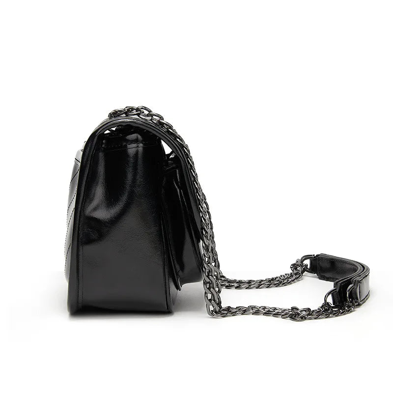 Y10 Casual Chain Shoulder Bag Wild Net Red Small Square Bag