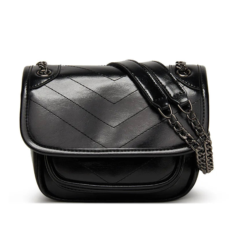 Y10 Casual Chain Shoulder Bag Wild Net Red Small Square Bag