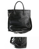 Men's PU Leather Handbag Large Tote Top-Handles