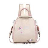 Women's Mini Embroidery Backpack Anti-theft School Bags
