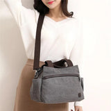 Women's Canvas Shoulder Bag XZ-088