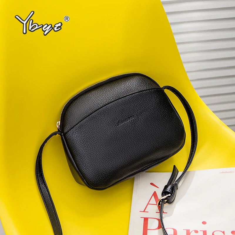 Ybyt Women Leather Shoulder Bag Solid Crossbody Bag