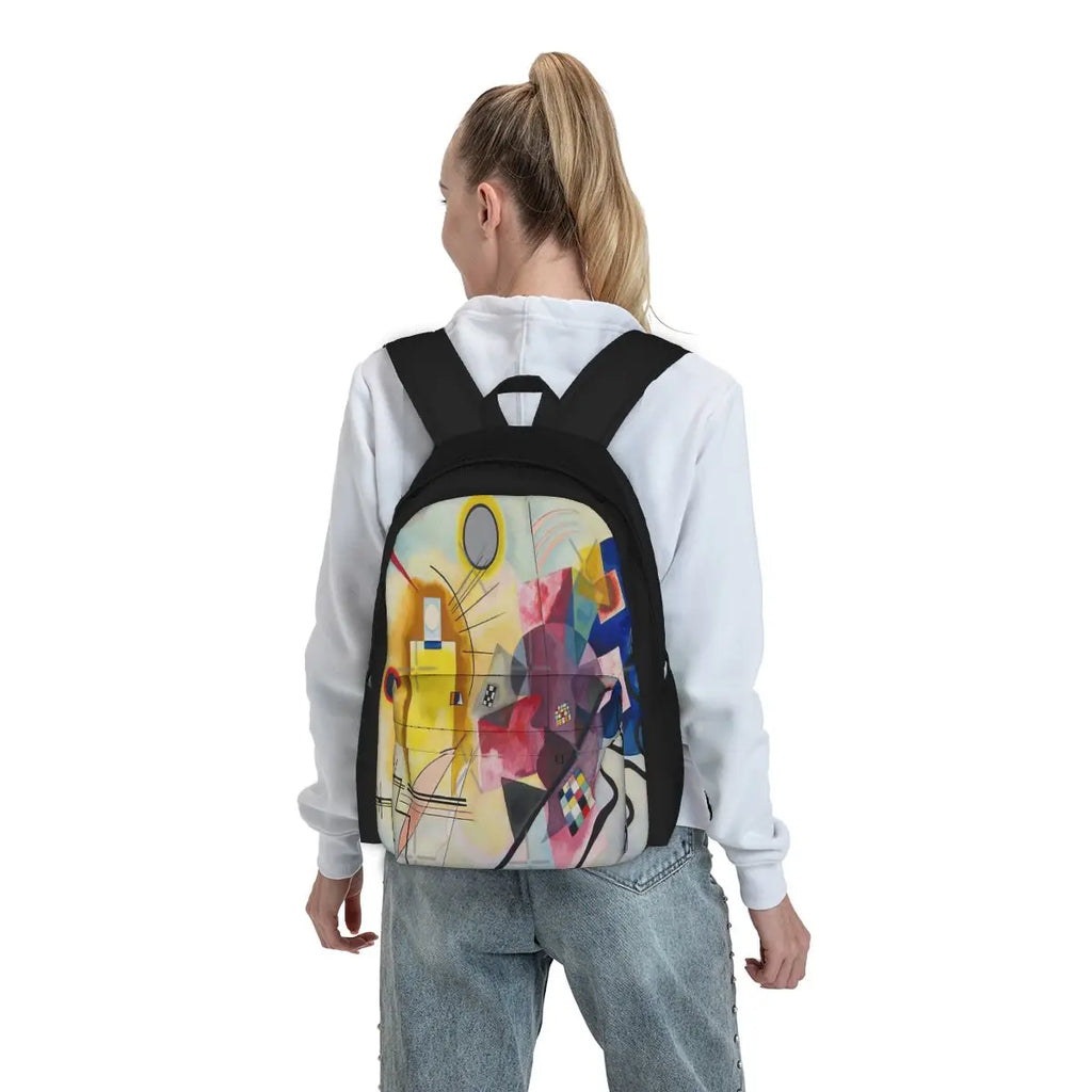 Wassily Backpack Yellow-Red-Blue 1925 Men's Women's School Bags