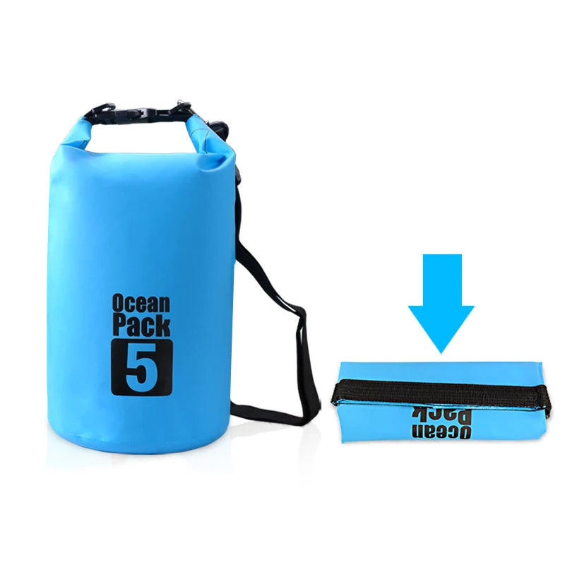 Waterproof Swimming Bag Dry Outdoor Nylon Kayak River Storage PVC Rafting 2L3L5L
