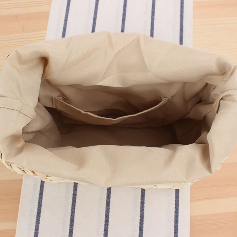 Small Fresh Straw Cross Bag Hand-woven Stroage Bags