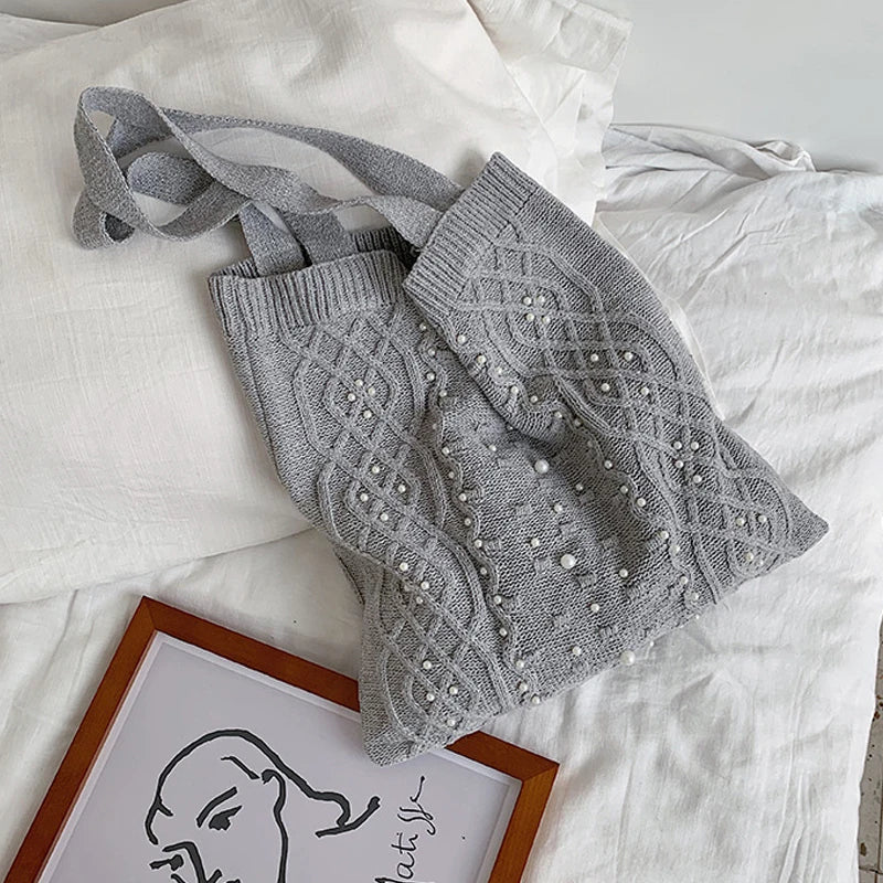 Women's Casual Plush Shoulder Bag Large-capacity Handbag