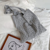 Women's Casual Plush Shoulder Bag Large-capacity Handbag