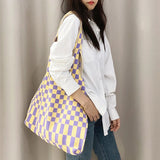 Women's Large Capacity Shoulder Bag College Students Casual Tote Pouch