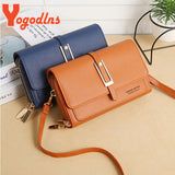 Casual Flap Mobile Phone Shoulder Bag For Women PU Leather Crossbody Bags