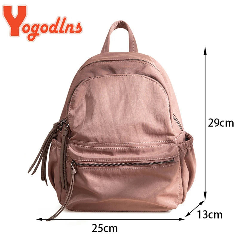 Casual Light Backpack For Women Waterproof Oxford Cloth Rucksack Teenager