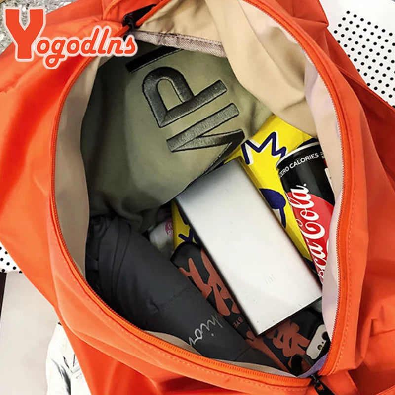 Casual Nylon Shoulder Bag for Women Large Capacity Gym Bags