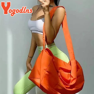 Casual Nylon Shoulder Bag for Women Large Capacity Gym Bags