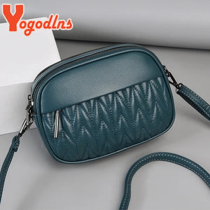 Embroidered Thread Round Shoulder Bag For Women Crossbody Bag Mommy Purse