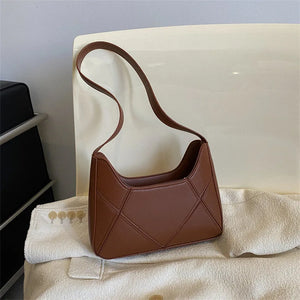 Women's PU Leather Underarm Bag Shoulder Handbag Clutch Purse Bolsa