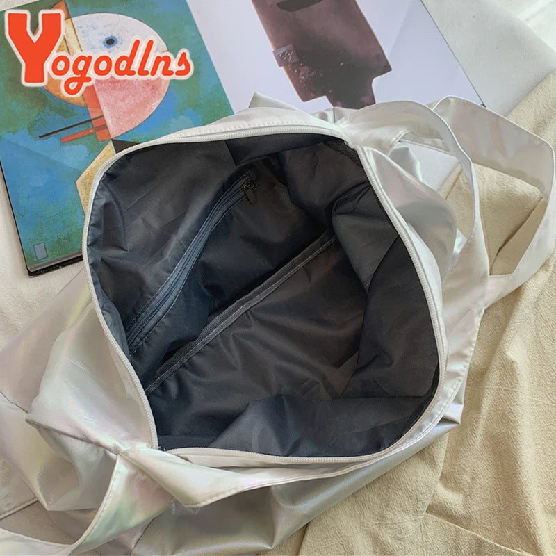 Nylon Shoulder Bag for Women Large Capacity Sport Bag