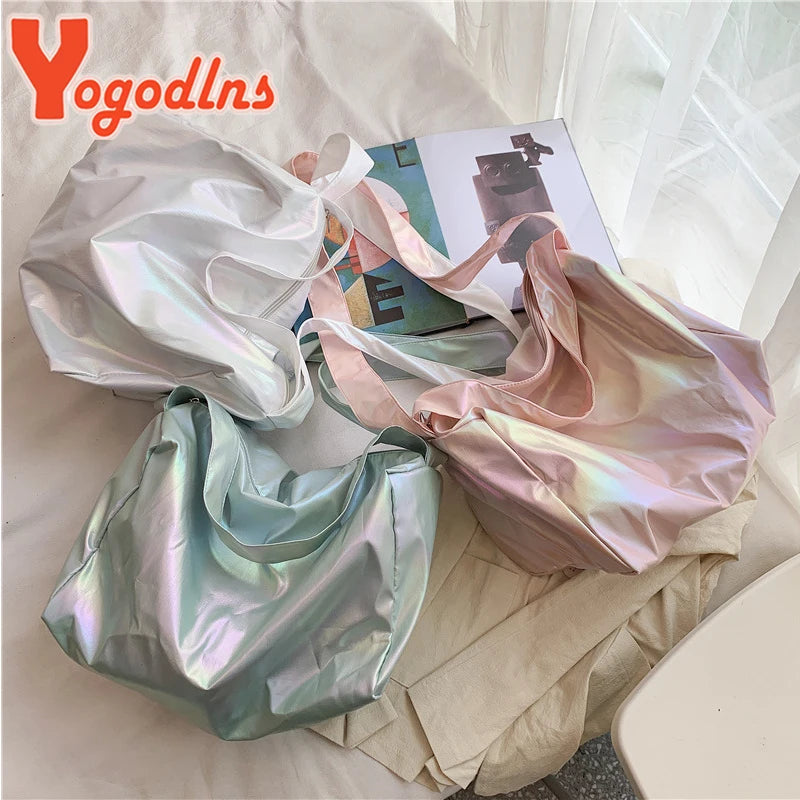 Nylon Shoulder Bag for Women Large Capacity Sport Bag