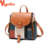 Casual Plaid Shoulder Bag Stitching Back Pack Female Totes Crossbody Bags Women