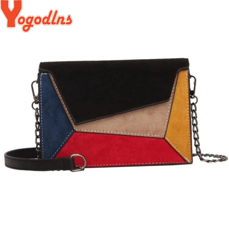Retro Matte Patchwork Crossbody Bags for Women