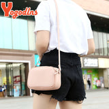 Vintage PU Leather Shoulder Bag Crossbody Small Square Women Purse