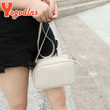Vintage PU Leather Shoulder Bag Crossbody Small Square Women Purse