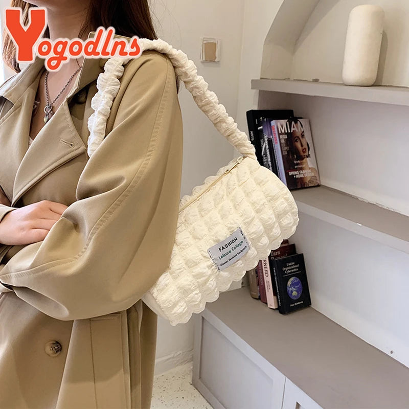 Summer Bubble Shoulder Bag For Women Candy Handbag Casual Girls Tote