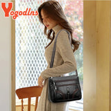 Vintage PU Leather Shoulder Bag Crossbody Multifunction Messenger Small