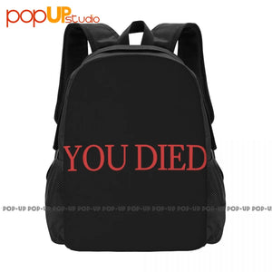You Died Backpack Large Capacity Print Swimming Shopping Bag