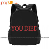 You Died Backpack Large Capacity Print Swimming Shopping Bag