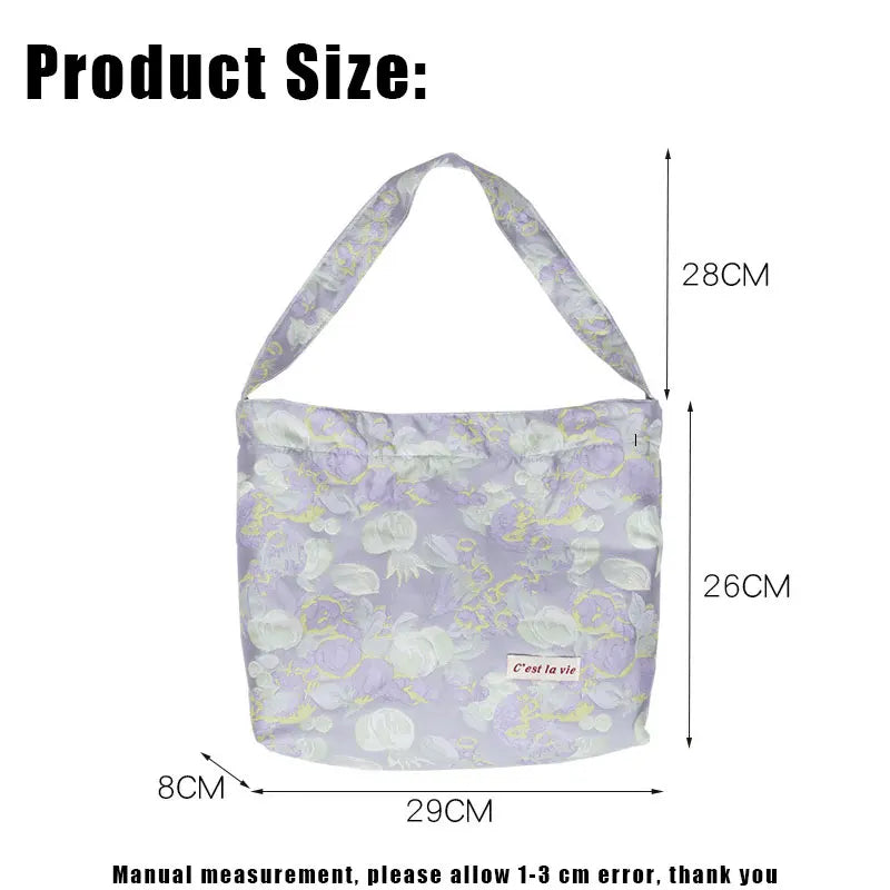 Women Shoulder Bags Casual Female Cloth Underarm Bag Retro Tote Handbags