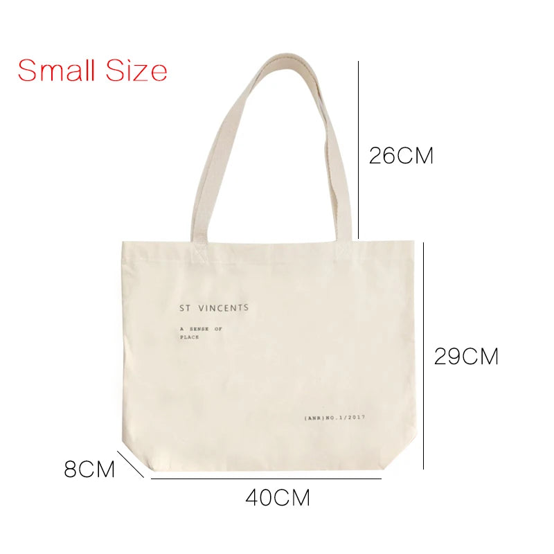 Large Capacity Canvas Shoulder Bag Shopping Tote Handbag