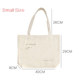 Large Capacity Canvas Shoulder Bag Shopping Tote Handbag