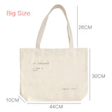 Large Capacity Canvas Shoulder Bag Shopping Tote Handbag