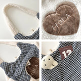 Lamb Wool Bear Fabric Shoulder Bag for Women