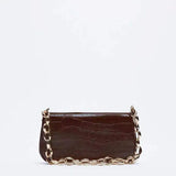 Female Crocodile Pattern Shoulder Bag