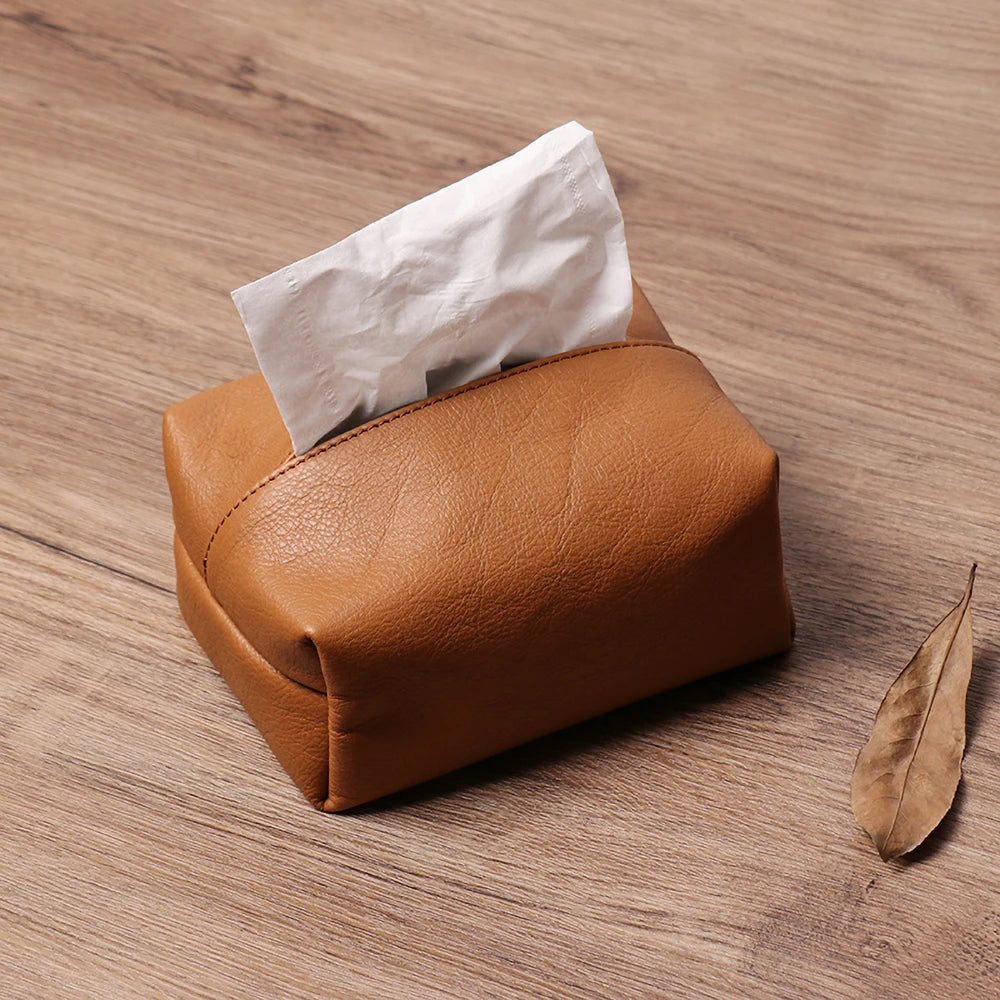 Leather Tissue Box Car Toilet Pumping Box Home Living Room Decoration