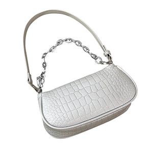 Small Retro Women Bag Handbag Chain Shoulder Street Travel Crocodile