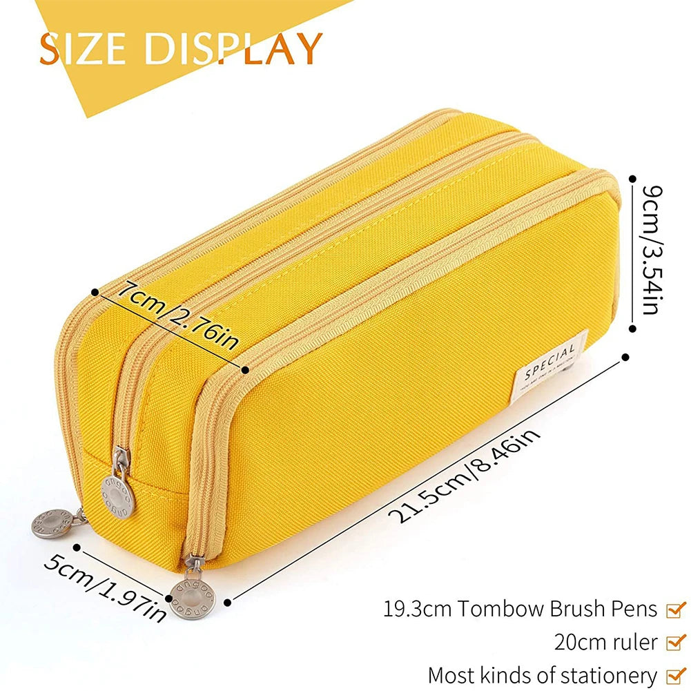 Waterproof Zipper Pencil Case for Students