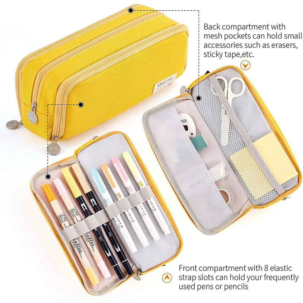 Waterproof Zipper Pencil Case for Students