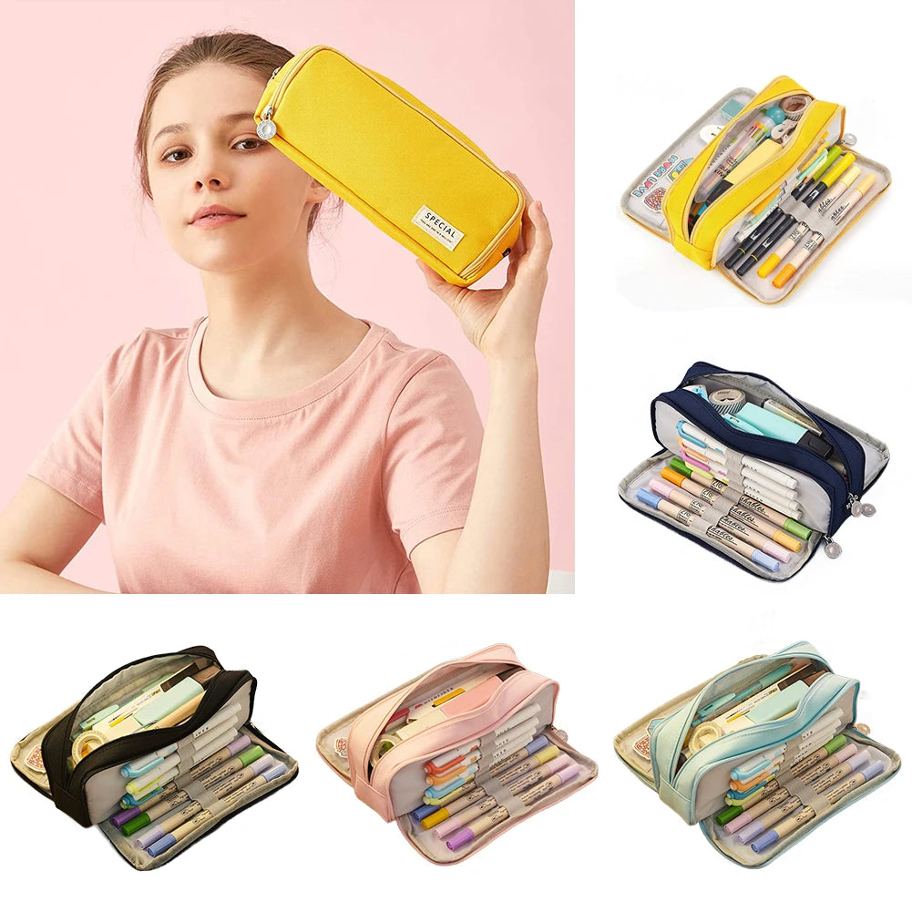 Waterproof Zipper Pencil Case for Students