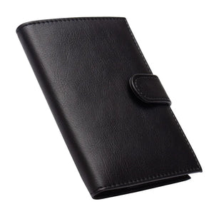 Business Buckle PU Leather Passport Cover Case Travel Holder Wallet