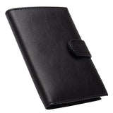 Business Buckle PU Leather Passport Cover Case Travel Holder Wallet