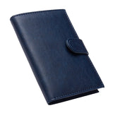 Business Buckle PU Leather Passport Cover Case Travel Holder Wallet