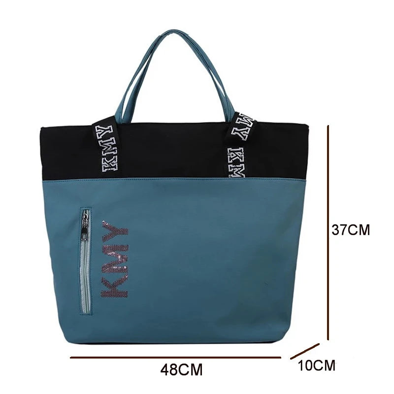 Aliwood Large Sequins Letter Shoulder Bag Waterproof Tote Beach Bag