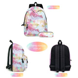 2pcs/set Tie Dye Girl Backpack & Pencil Bag