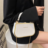 Women's Solid PU Leather Crossbody Bags