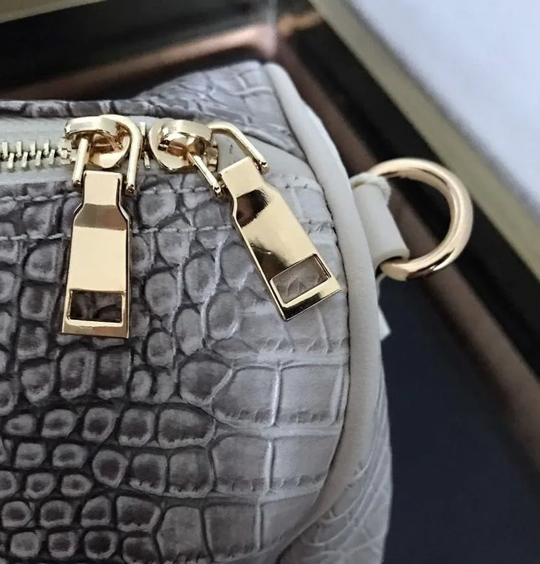 Crocodile Skin PU Travel Duffle Bag for Commercial Use