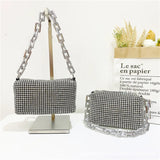 Casual Full Diamond Crossbody Bag for Women, Purses and Handbags, Dinner Bag